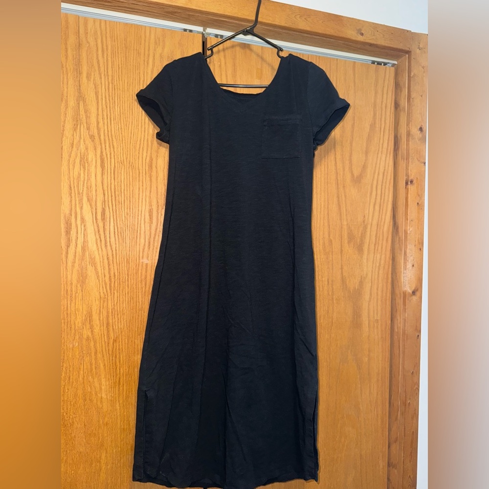 Black Casual T-Shirt Dress